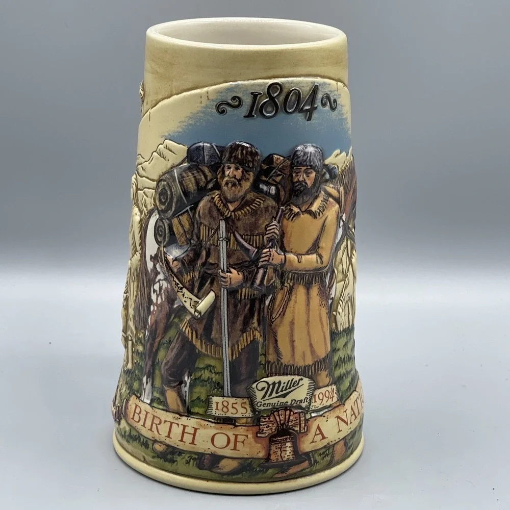 Beer Stein Tankard Miller Birth Of A Nation 4th Release Lewis & Clark Numbered